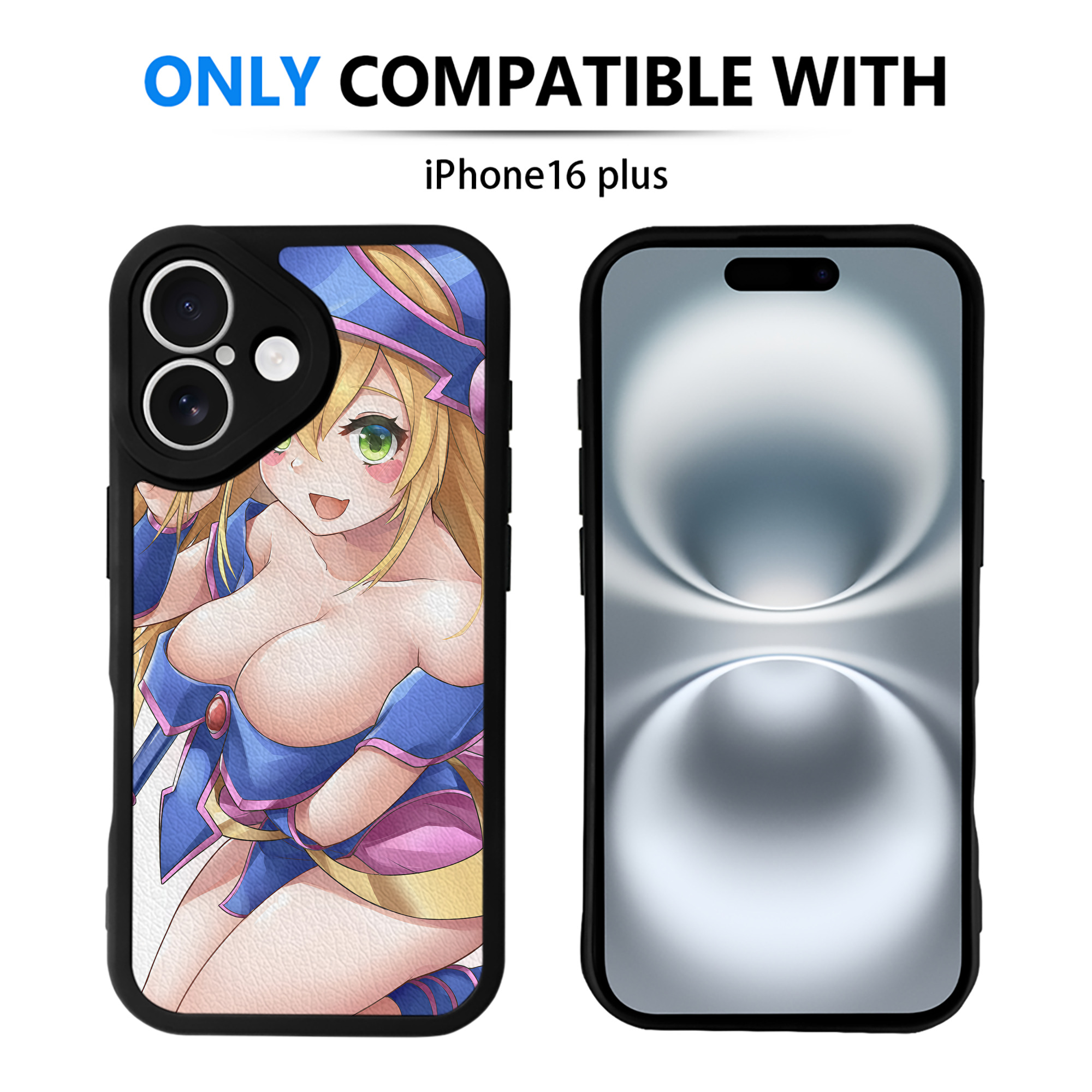 （画像用） 遊☆戯☆王 Yu-Gi-Oh! 【iPhone 16シリーズ対応】シリコンスマホケース（レザー調） 材質：シリコン